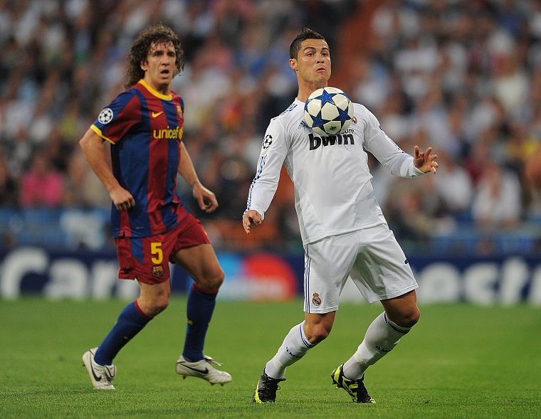 sports, Real Madrid, Cristiano Ronaldo, FC Barcelona, Carles Puyol - desktop wallpaper