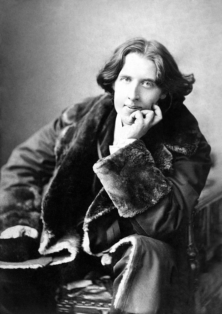 grayscale, Oscar Wilde, monochrome, historic, writers - desktop wallpaper