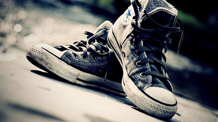 shoes, Converse, bokeh, sneakers - desktop wallpaper
