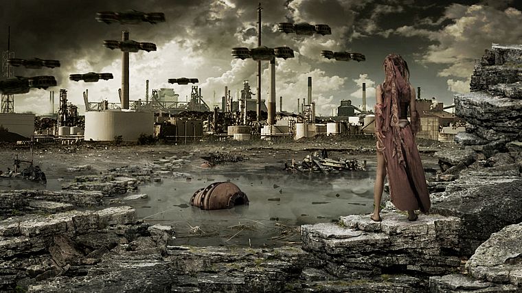 ruins, cityscapes, desolate - desktop wallpaper