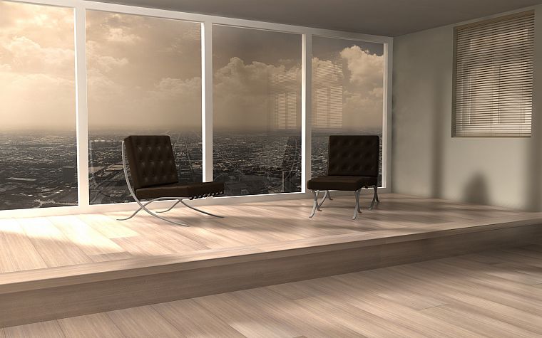 architecture, interior, chairs - desktop wallpaper