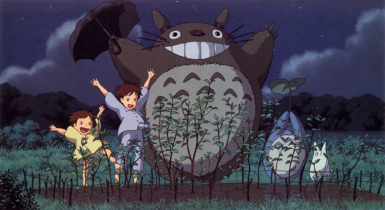 cartoons, Hayao Miyazaki, Totoro, animation, My Neighbour Totoro, artwork, Studio Ghibli, anime - desktop wallpaper