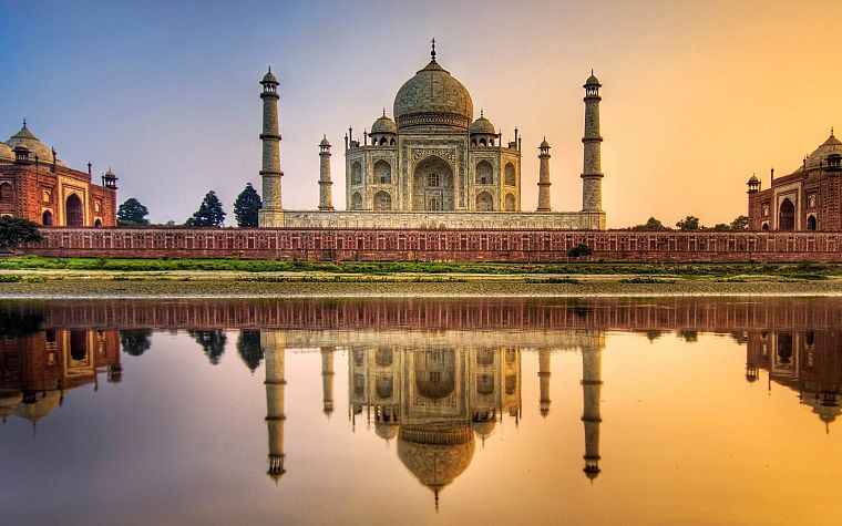 landscapes, Taj Mahal, cities - desktop wallpaper