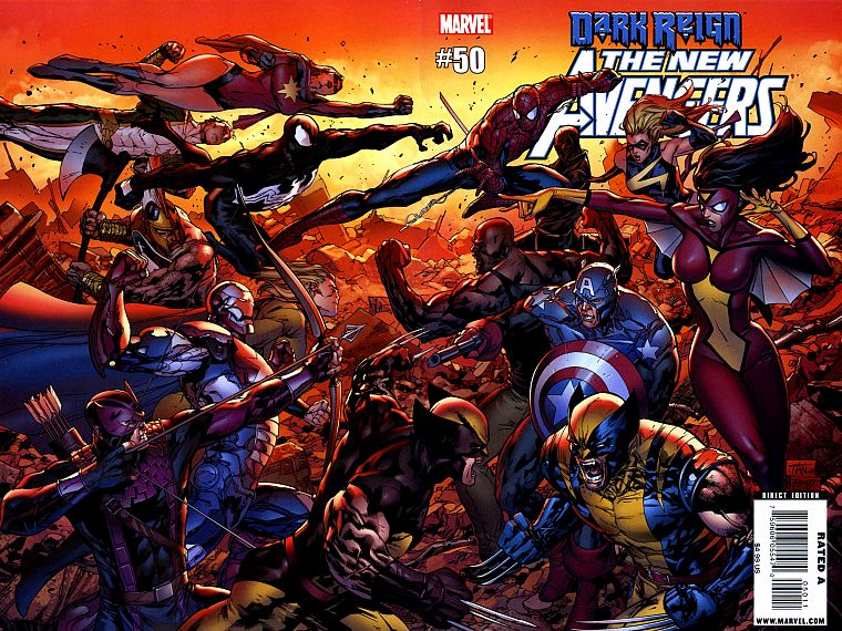 Iron Man, Venom, Spider-Man, Captain America, Wolverine, Marvel Comics, New Avengers, Dark Avengers, Secret Avengers - desktop wallpaper