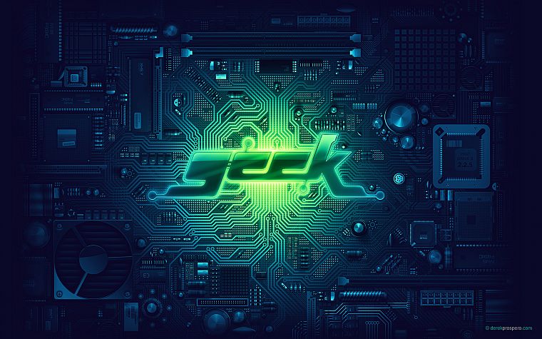 geek, motherboards, circuits, Derek Prospero - desktop wallpaper