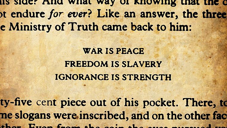 war, freedom, peace, 1984, George Orwell - desktop wallpaper