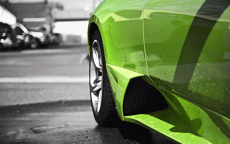 cars, Lamborghini, green cars - desktop wallpaper