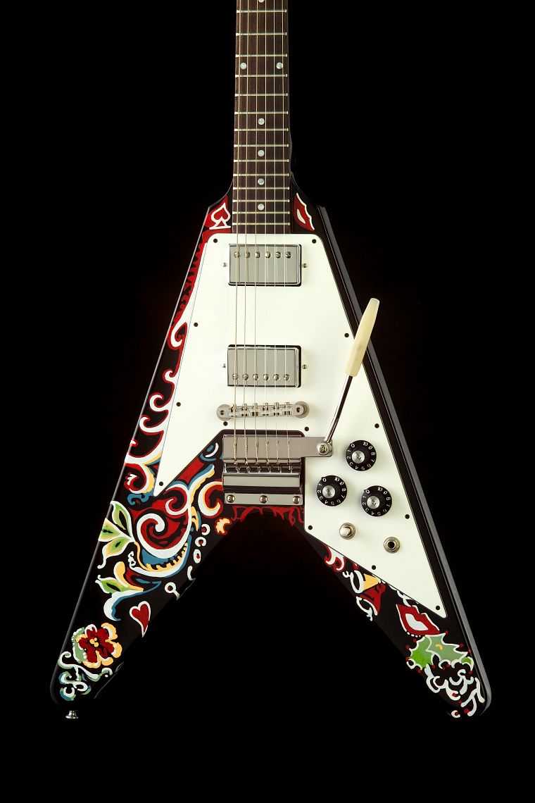 Jimi Hendrix, guitars - desktop wallpaper