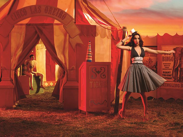 women, dress, models, Natalia Oreiro, circus - desktop wallpaper