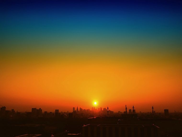 sunset, landscapes, cityscapes - desktop wallpaper