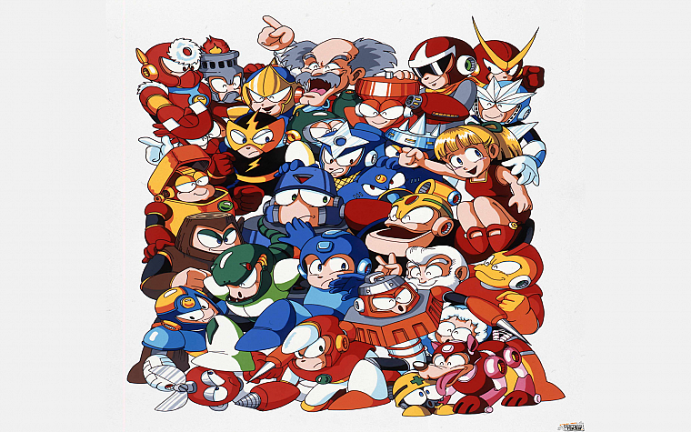 Mega Man, retro games - desktop wallpaper