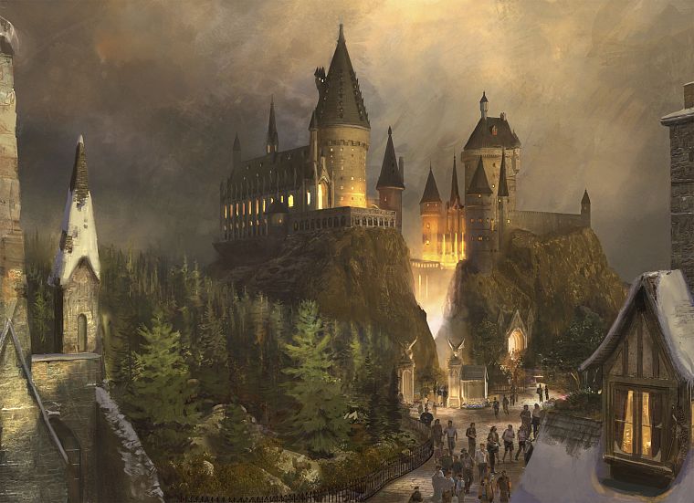 Harry Potter, Hogwarts - desktop wallpaper