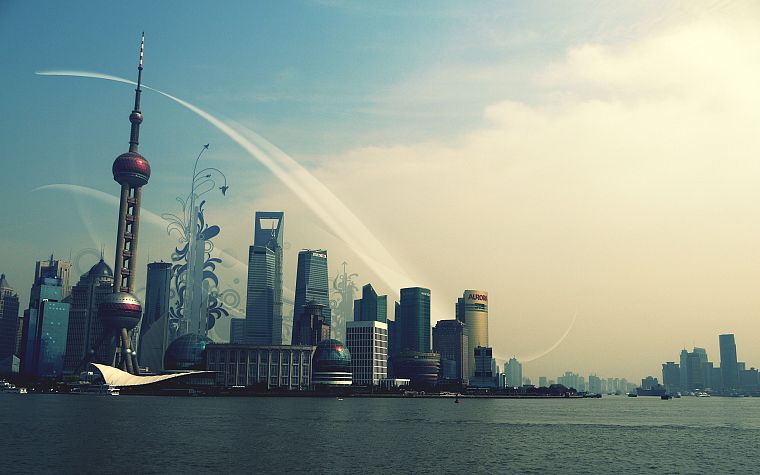 cityscapes, buildings, Shanghai - desktop wallpaper