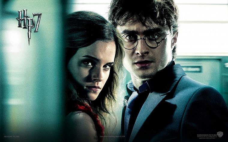 Emma Watson, Harry Potter, Harry Potter and the Deathly Hallows, Daniel Radcliffe, Hermione Granger - desktop wallpaper