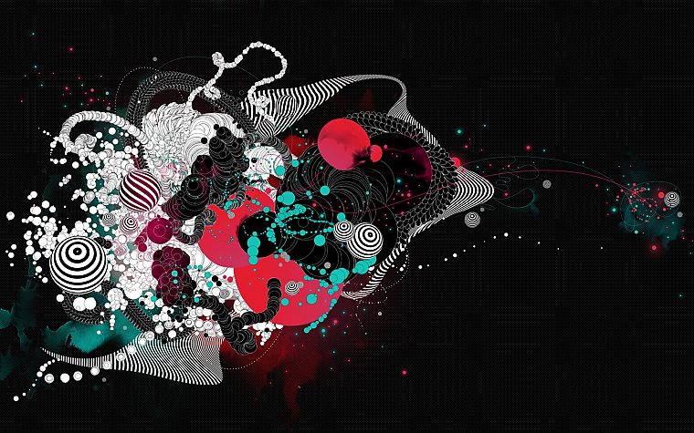 abstract, spheres - desktop wallpaper