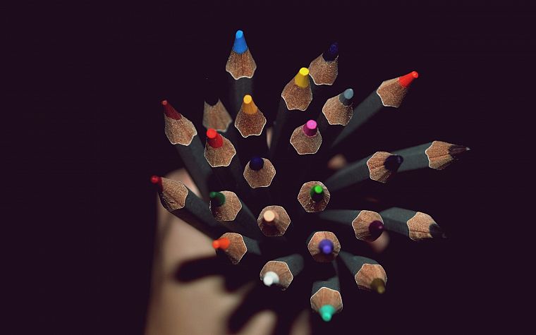 multicolor, pencils - desktop wallpaper