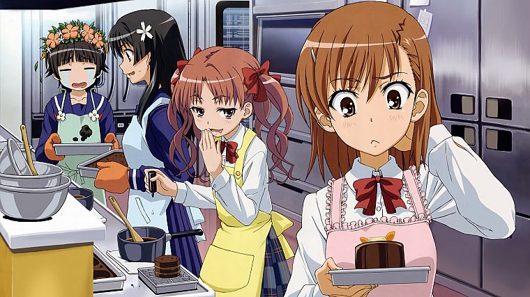 Misaka Mikoto, Toaru Kagaku no Railgun, Uiharu Kazari, anime girls - desktop wallpaper