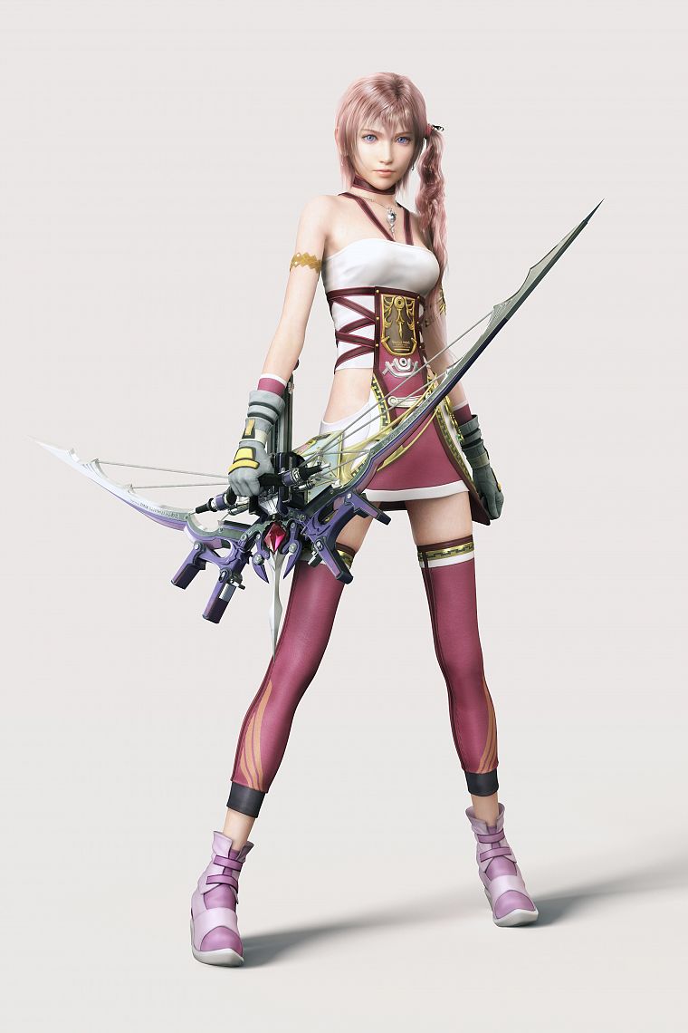 Final Fantasy, models, Final Fantasy XIII, Serah Farron, 3D girls, games - desktop wallpaper