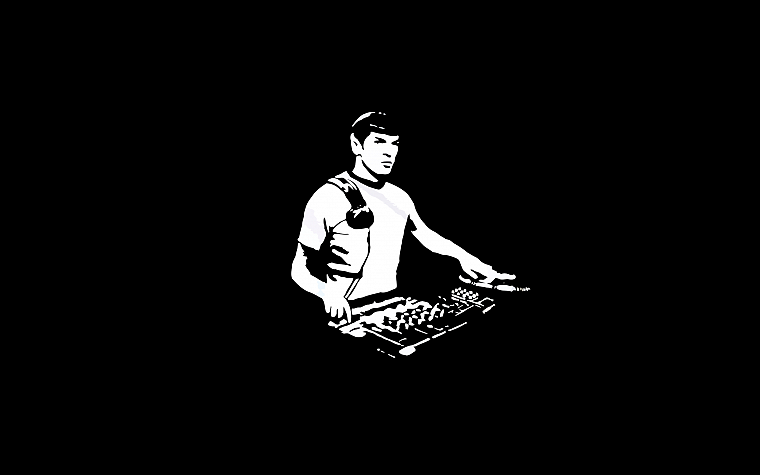 music, Spock, turntables, DJ, Music From  Outer Space - desktop wallpaper