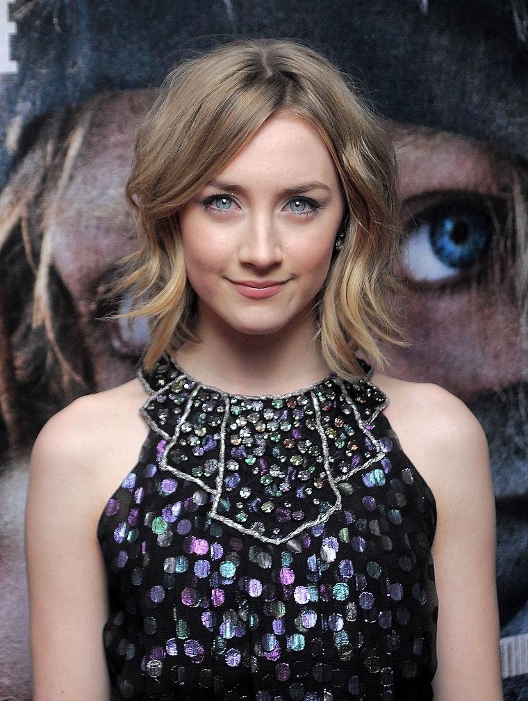 blue eyes, Saoirse Ronan - desktop wallpaper