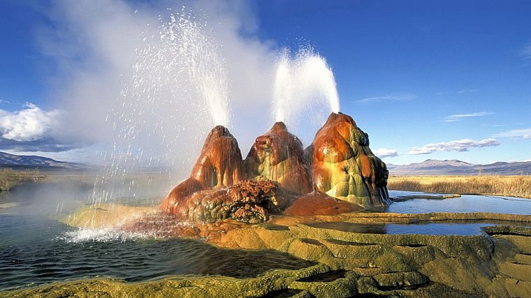 landscapes, geysers - desktop wallpaper