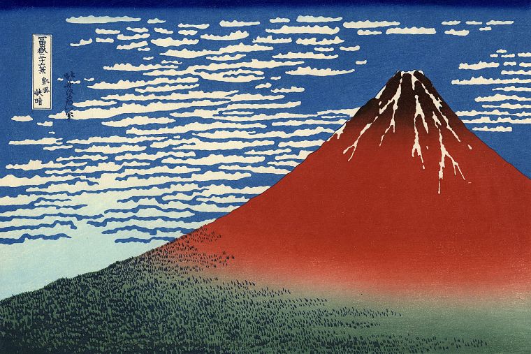 Mount Fuji, artwork, Katsushika Hokusai, Thirty-six Views of Mount Fuji - desktop wallpaper