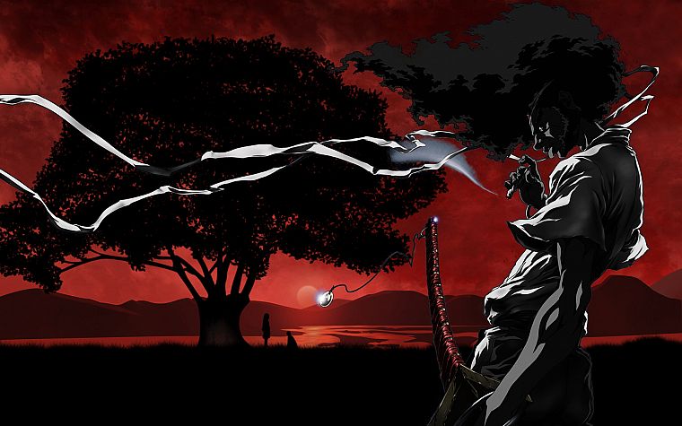 Jigoku Shoujo, Afro Samurai - desktop wallpaper