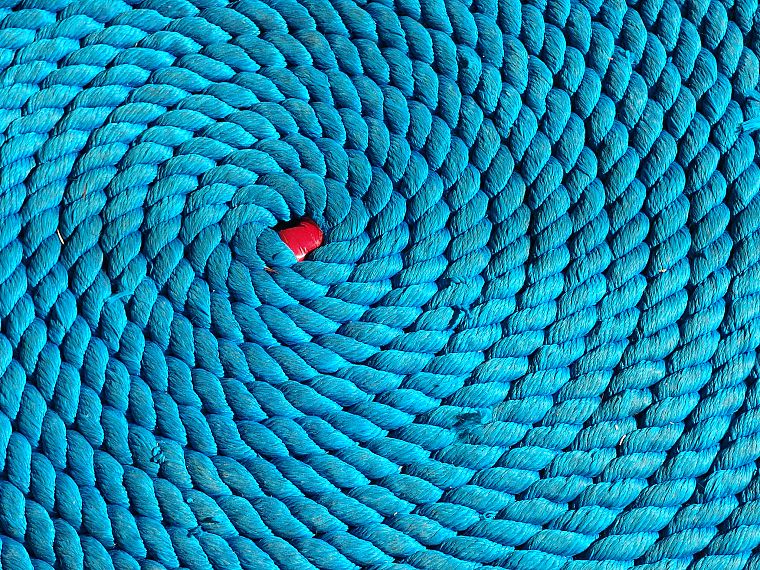 blue, coil, ropes - desktop wallpaper