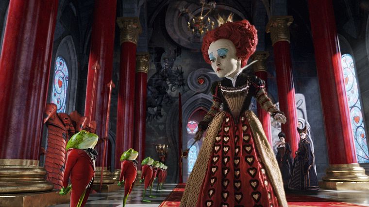 fantasy, Alice in Wonderland, Helena Bonham Carter, Queen of Hearts - desktop wallpaper