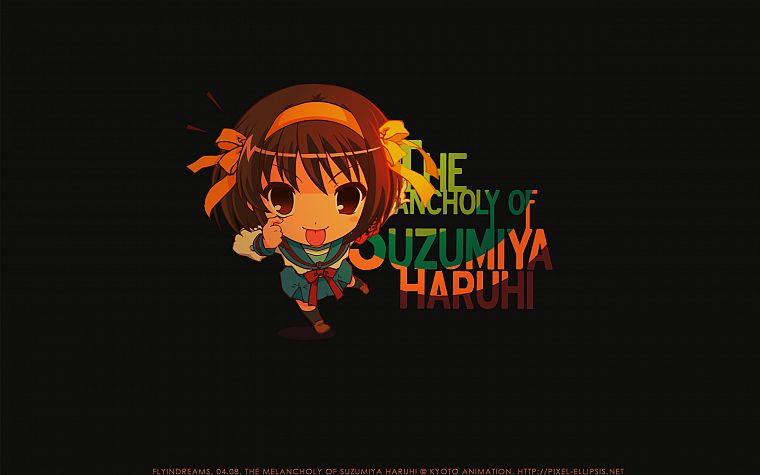 The Melancholy of Haruhi Suzumiya, anime girls, Suzumiya Haruhi - desktop wallpaper