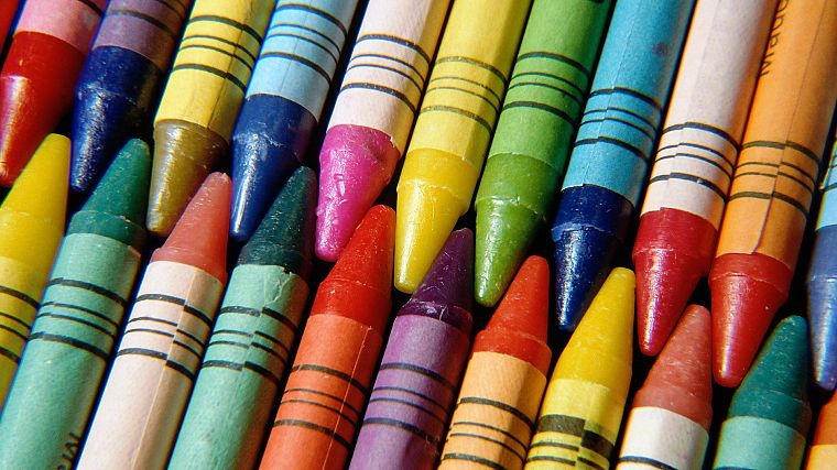 crayons - desktop wallpaper