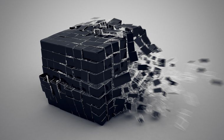 cubes, 3D - desktop wallpaper