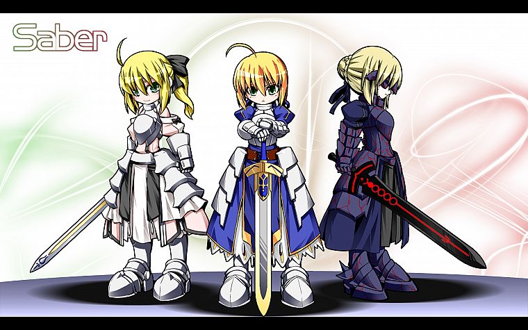 Fate/Stay Night, Fate Unlimited Codes, anime, Saber, anime girls, Saber Lily, Fate/EXTRA, Saber Alter, Fate series - desktop wallpaper