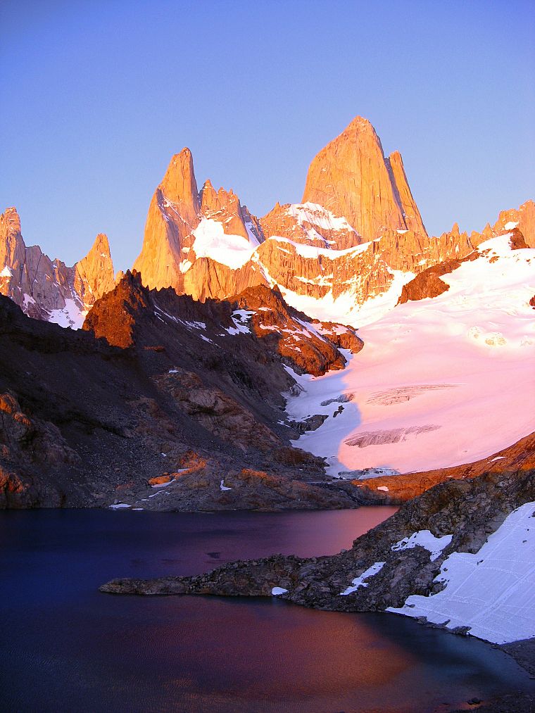 mountains, Argentina, Fitzroy, Patagonia - desktop wallpaper