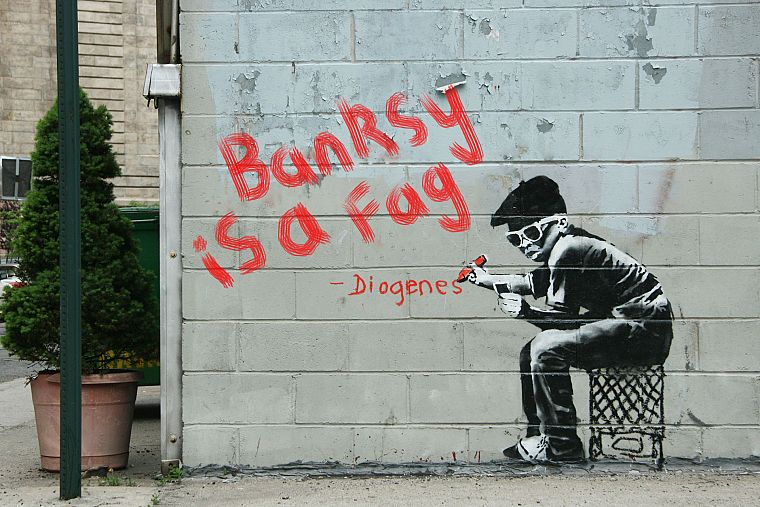 quotes, graffiti, Banksy - desktop wallpaper