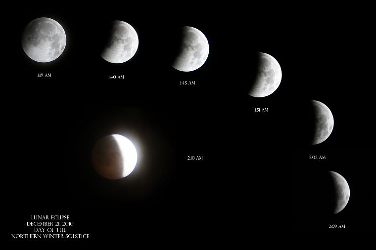 Moon, eclipse - desktop wallpaper