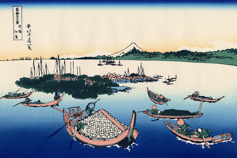 Katsushika Hokusai, Thirty-six Views of Mount Fuji - desktop wallpaper