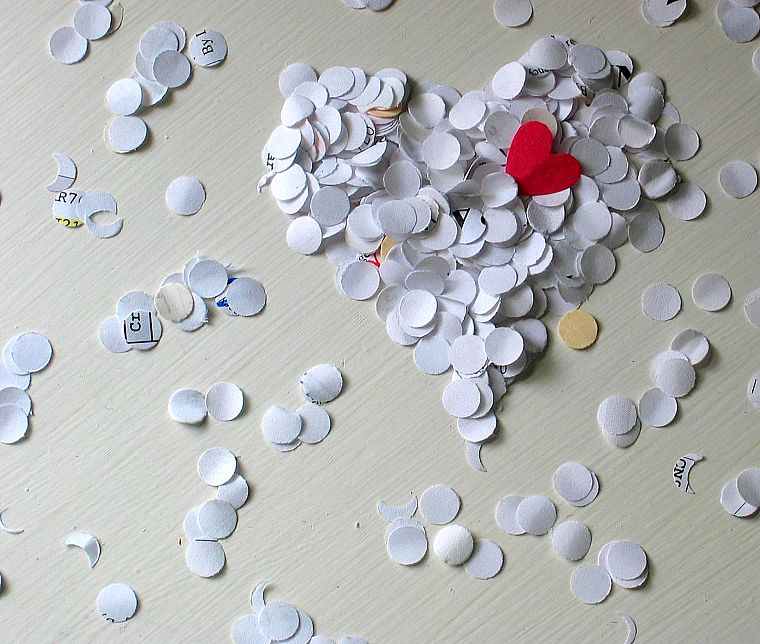 paper, hearts - desktop wallpaper
