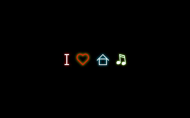 love, music, house music - desktop wallpaper