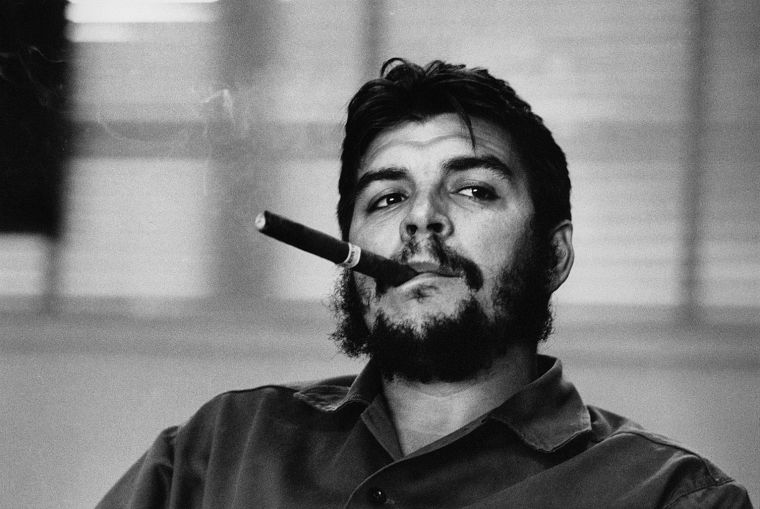 Che, Communist, grayscale, Che Guevara, cigars - desktop wallpaper