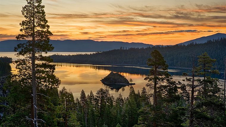 California, islands, Emerald, bay, Lake Tahoe - desktop wallpaper