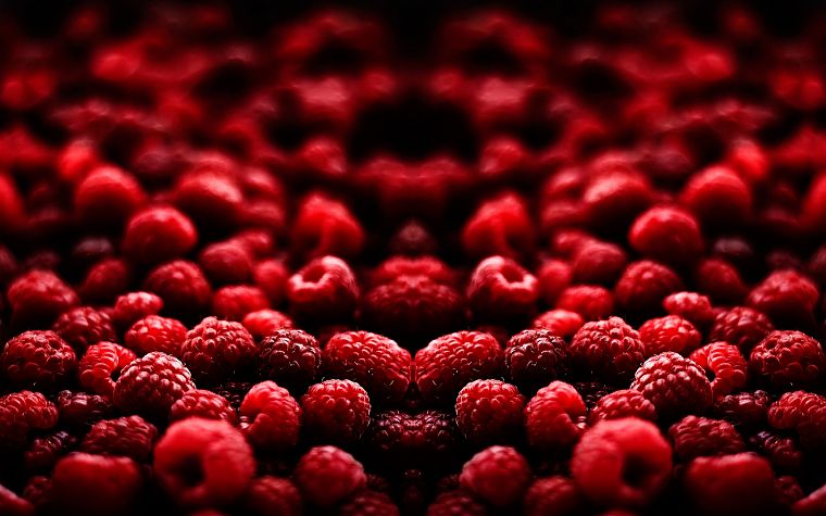 fruits, raspberries - desktop wallpaper