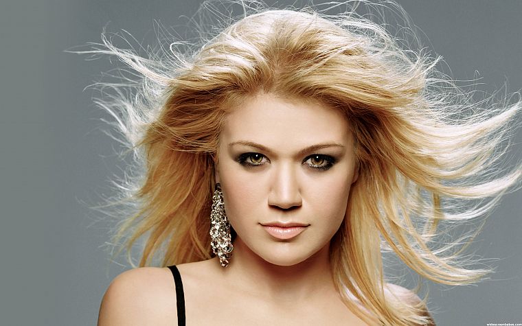 blondes, women, brown eyes, Kelly Clarkson - Free Wallpaper ...