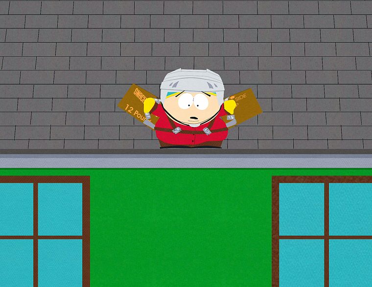South Park, rooftops, Eric Cartman - desktop wallpaper