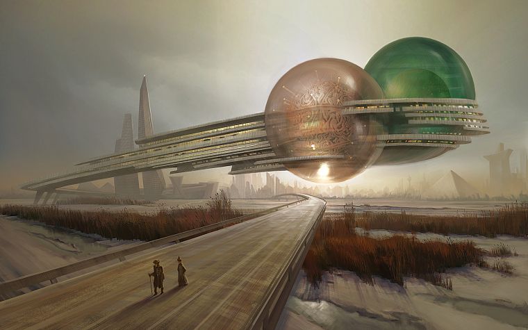 futuristic, fantasy art, science fiction - desktop wallpaper