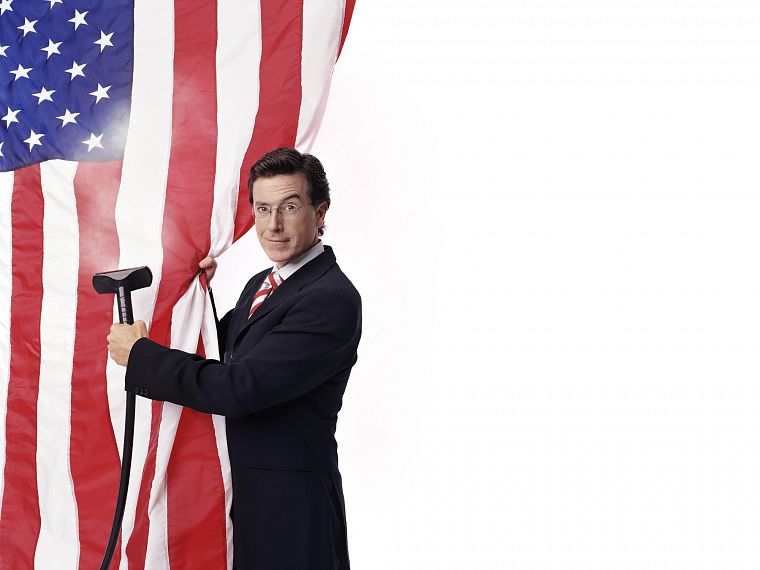 Stephen Colbert, American Flag - desktop wallpaper