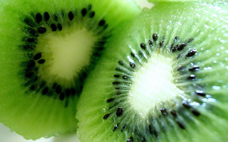 close-up, fruits, food, kiwi - desktop wallpaper