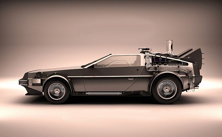 cars, Back to the Future, time travel, DeLorean DMC-12 - desktop wallpaper