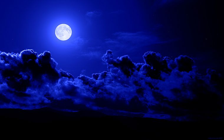 clouds, Moon, skyscapes - desktop wallpaper