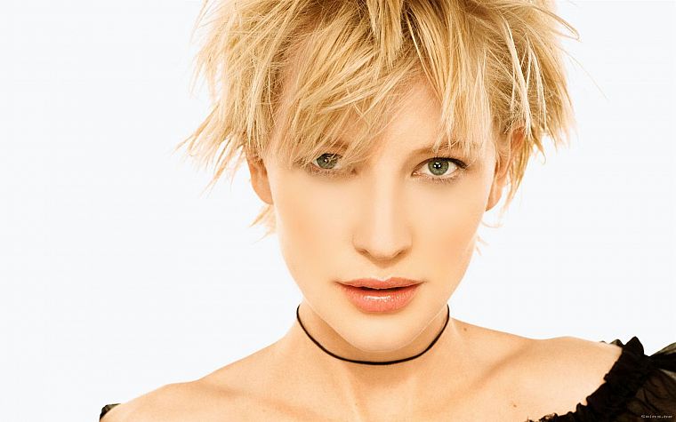 blondes, women, actress, green eyes, Cate Blanchett, faces, white background - desktop wallpaper
